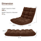 Adjustable 14-position Cushioned Floor Chair