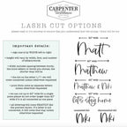 Personalized Custom Name Wood Sign in 27 Fonts