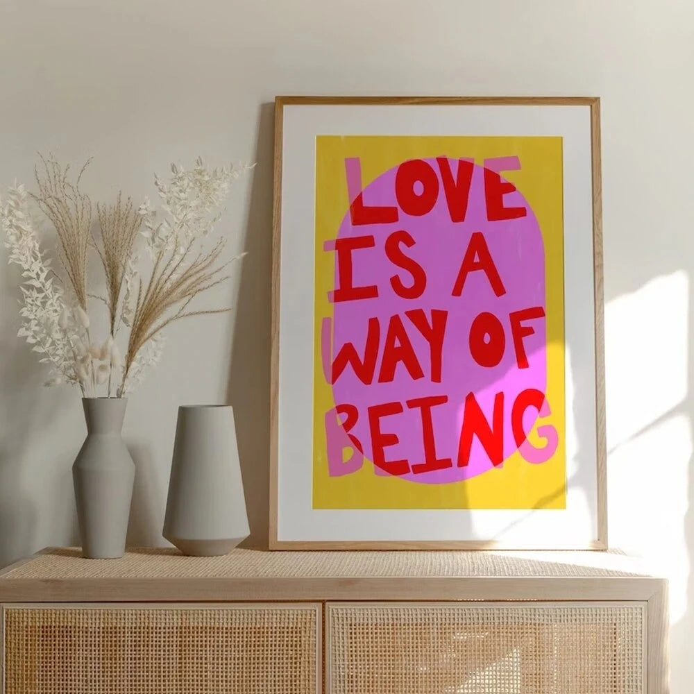 Maximalist More Amor Por Be Kind Rulers Love Quote You Looks So Good Wall Art Canvas Painting Poster For Living Room Home Decor
