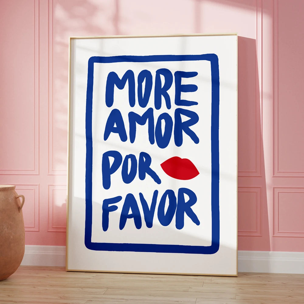 Maximalist More Amor Por Be Kind Rulers Love Quote You Looks So Good Wall Art Canvas Painting Poster For Living Room Home Decor