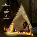 Star String Lights, 3m/6m LED Fairy Twinkle Light USB Powered Warm White for Birthday Party Wedding Christmas Home Decor