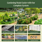17" Tall 9 In 1 Large Modular Metal Raised Garden Bed Kit